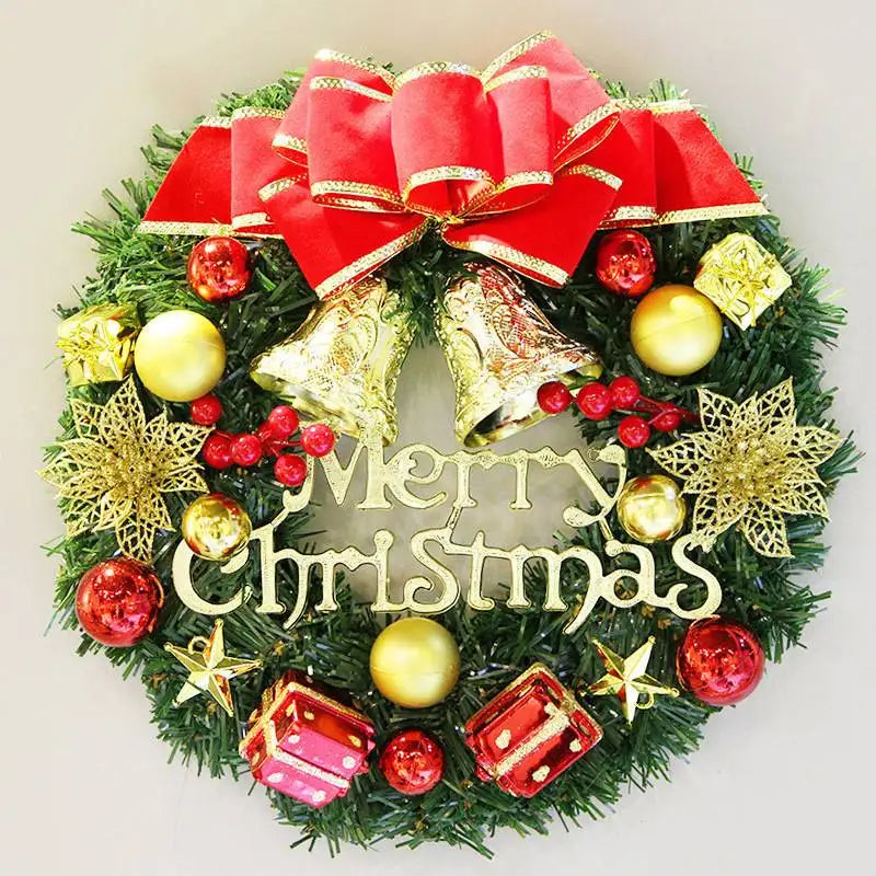 Handmade Artificial Christmas Wreath for Door or Window - Polyester