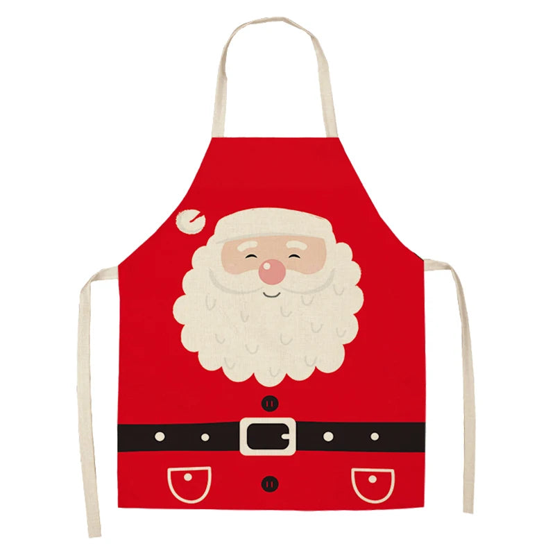 Red Tartan Christmas Apron