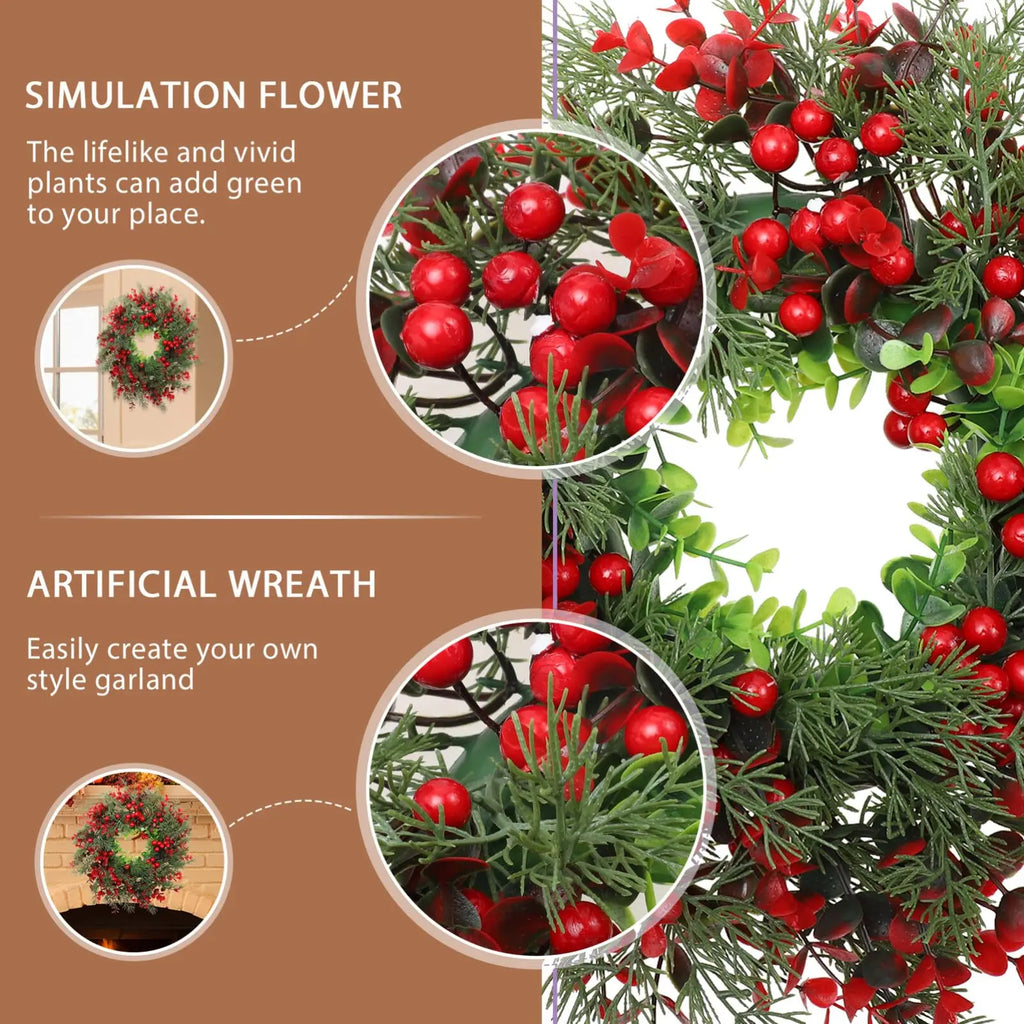 Faux Berry Christmas Wreath