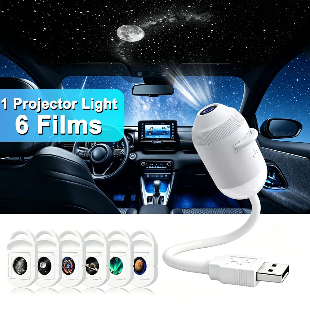 USB Car Roof Star Projector Light - ABS