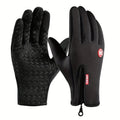 Unisex Touchscreen Winter Gloves, Knit - Polyester