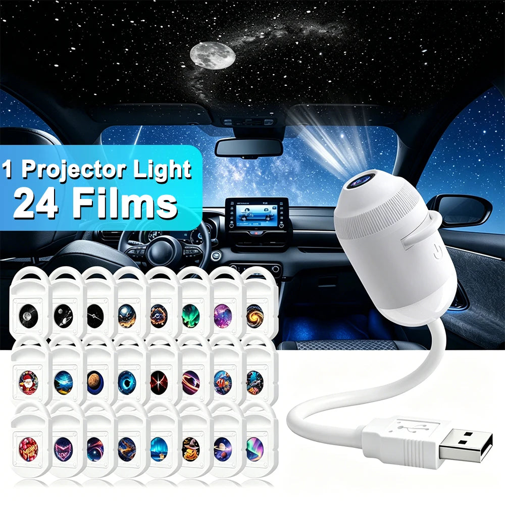 USB Car Roof Star Projector Light - ABS