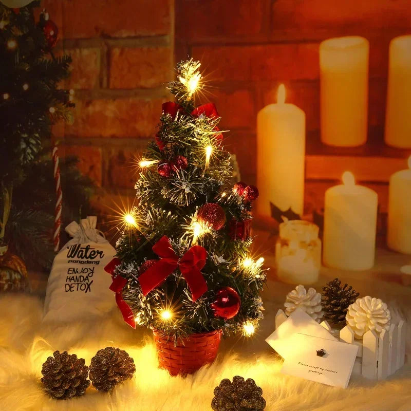 40cm Pre-Lit Mini LED Christmas Tree