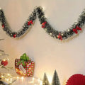 Christmas Tinsel Garland with LED Lights