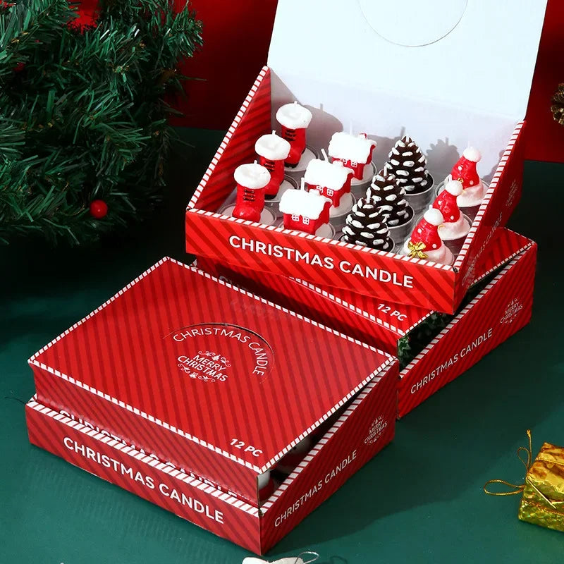 12 Piece Christmas Candle Gift Set