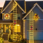 Santa Climbing Ladder Christmas LED Light