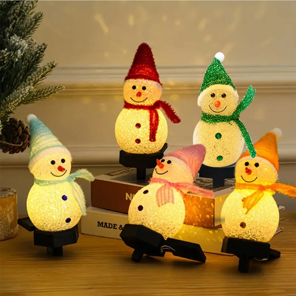 Christmas Snowman Solar Stake Light