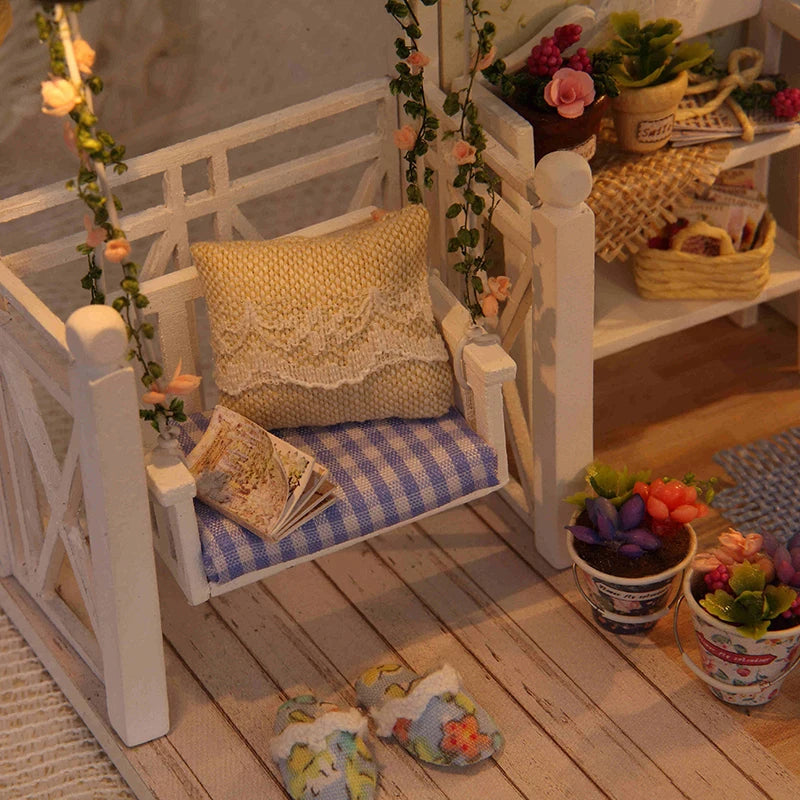 Kitten Miniature House, Wooden 3D Puzzle Kit - Wood