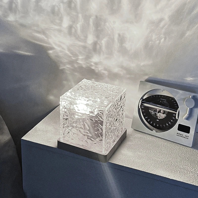 Rotating Water Ripple Night Light Projector with Remote