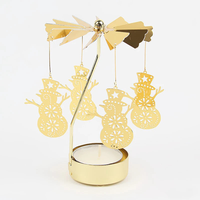 Christmas Rotating Tealight Candle Holder