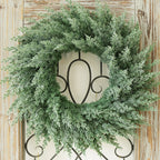 Artificial Cedar Christmas Wreath, Real Touch Needles
