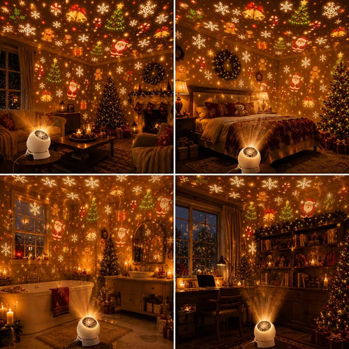 LED Christmas Projector Night Light