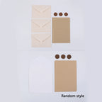 Letter Writing Set with Wax Seal Stickers - 32 pieces - Kraft brown