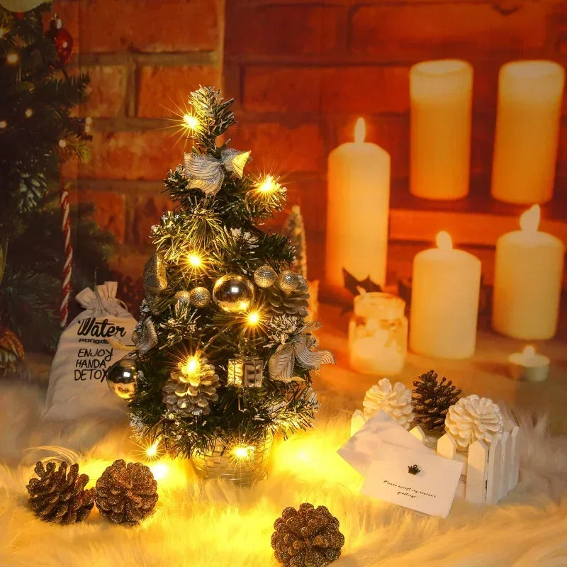 40cm Pre-Lit Mini LED Christmas Tree