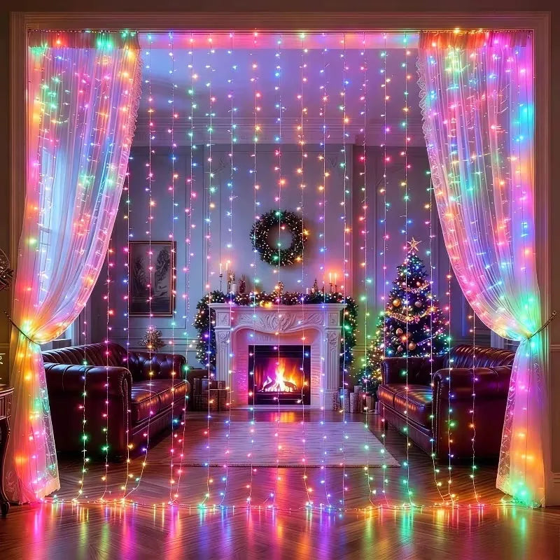 USB Fairy Curtain Lights with Remote