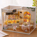 Kitten Miniature House, Wooden 3D Puzzle Kit - Wood