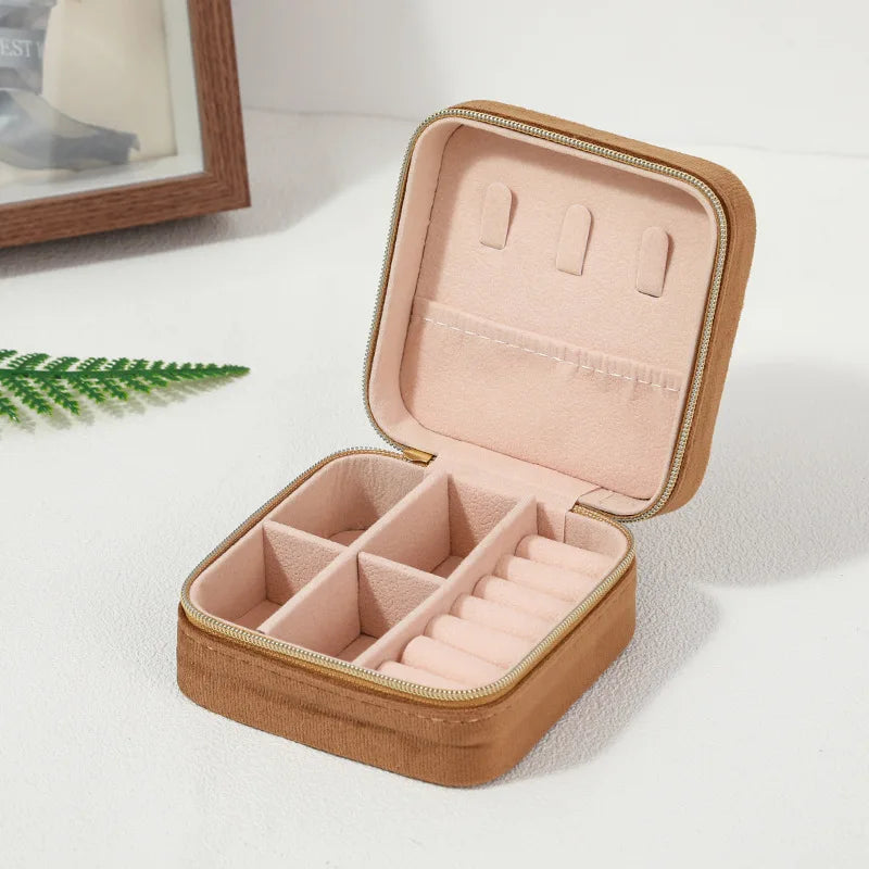 Velvet Travel Jewellery Box - for Women
