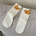 Cat Face Novelty Socks, 3 Pairs - Polyester