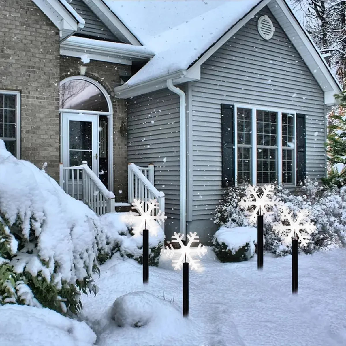 Solar Christmas Pathway Stake Lights - ABS