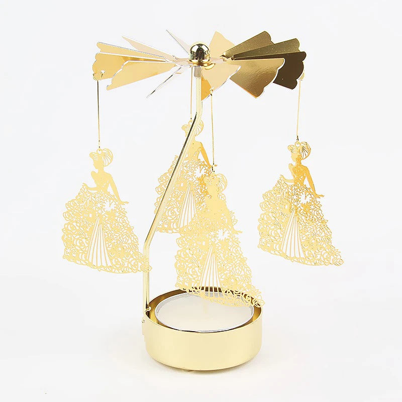 Christmas Rotating Tealight Candle Holder