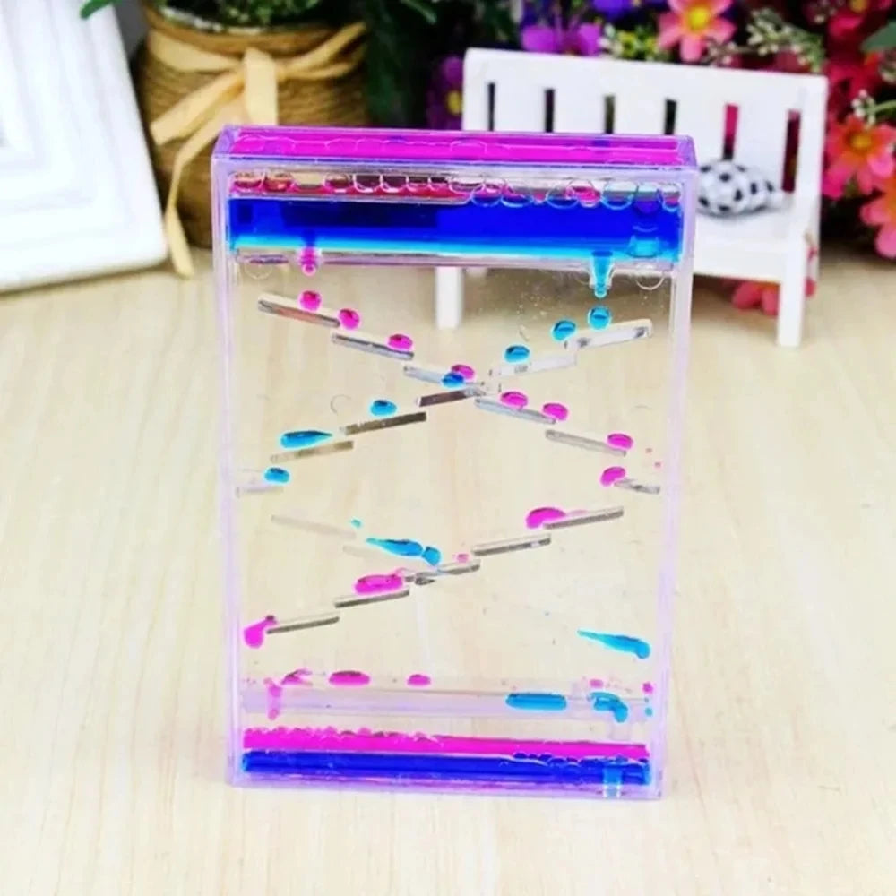 Liquid Motion Hourglass Timer, Oil Drop Desk Ornament - Resin