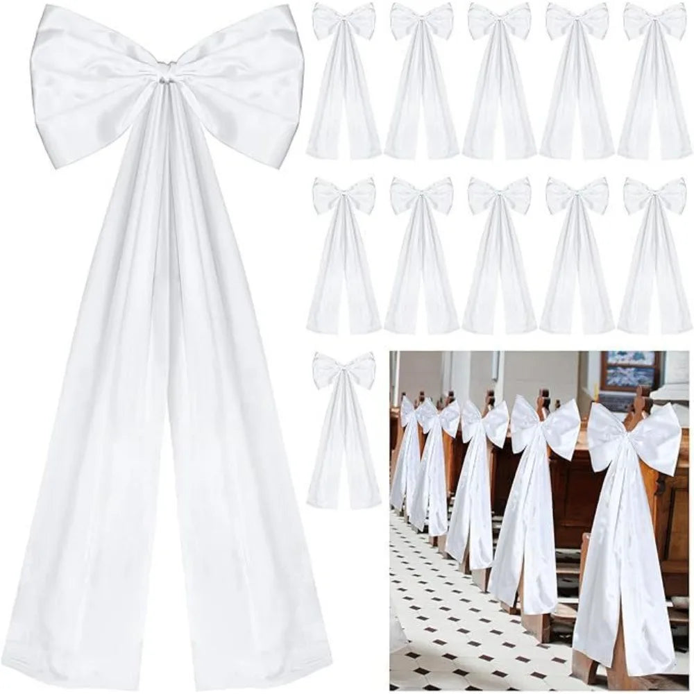 Large Satin Bow Christmas Tree Topper