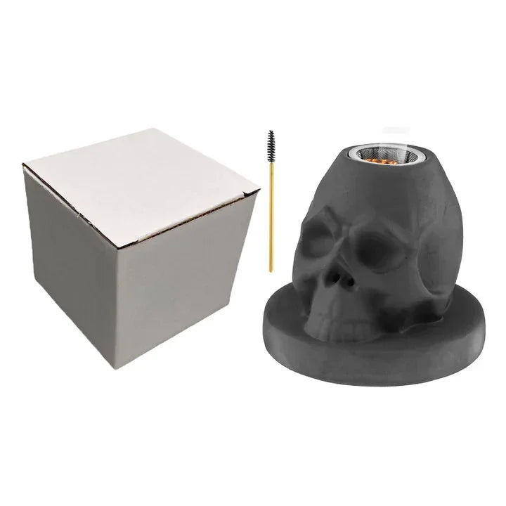 Ceramic Skull Cocktail Smoker Kit for Whiskey