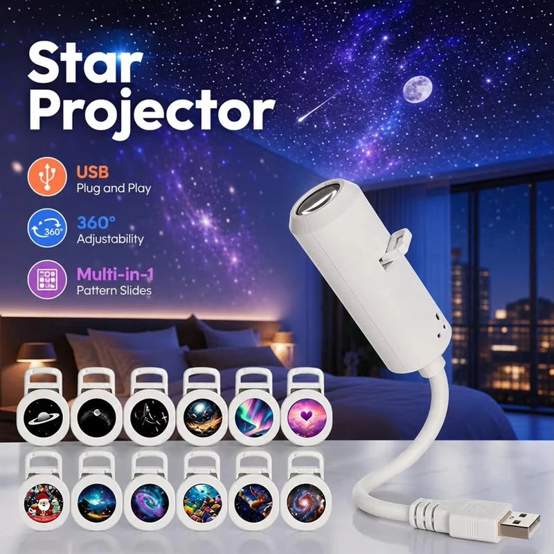 USB Starry Sky Projector Night Light
