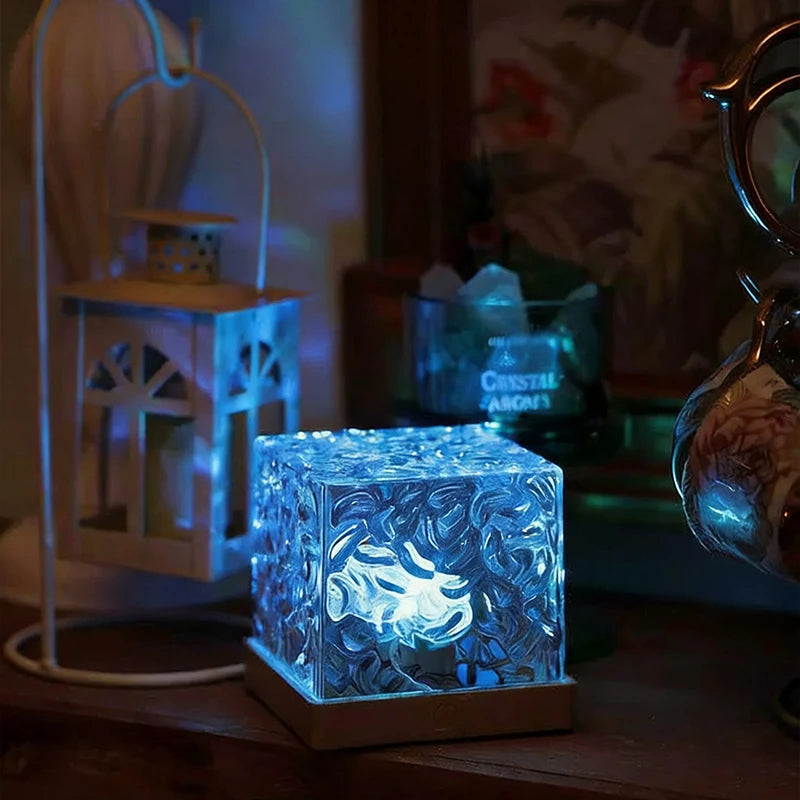 Rotating Water Ripple Night Light Projector with Remote
