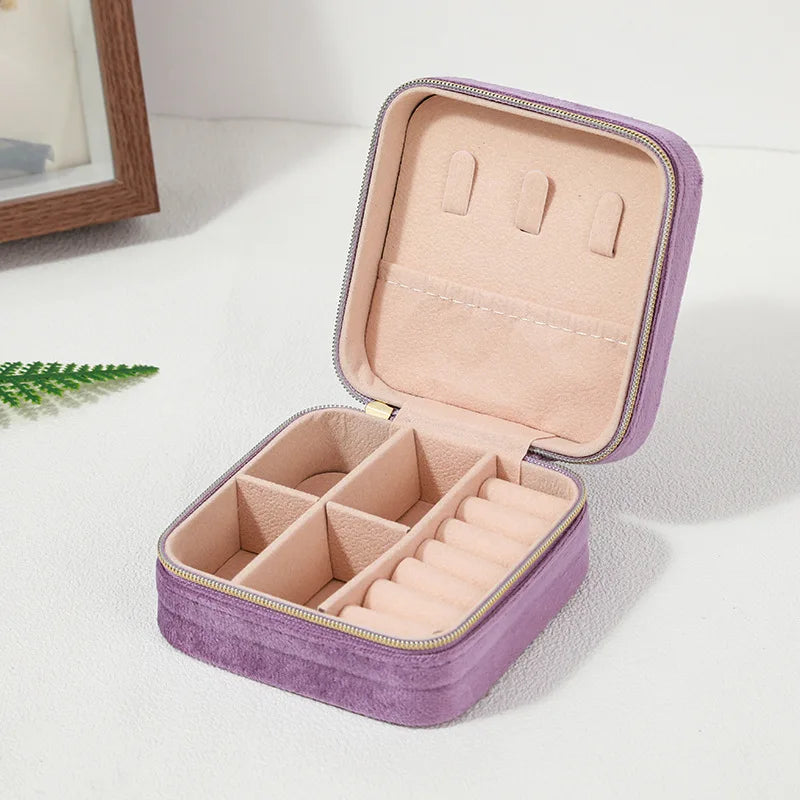 Velvet Travel Jewellery Box - for Women