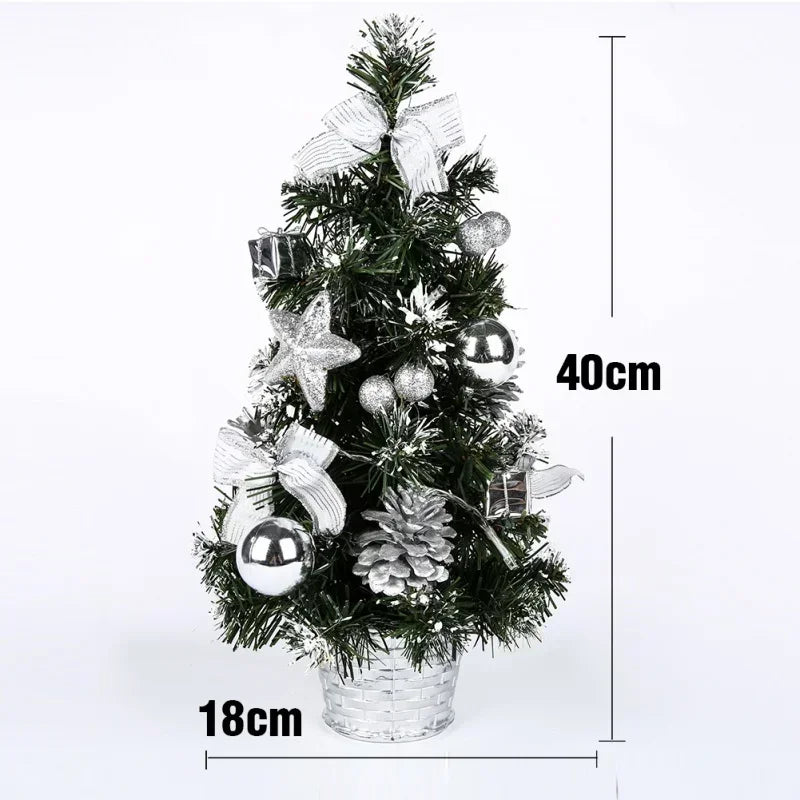 40cm Pre-Lit Mini LED Christmas Tree