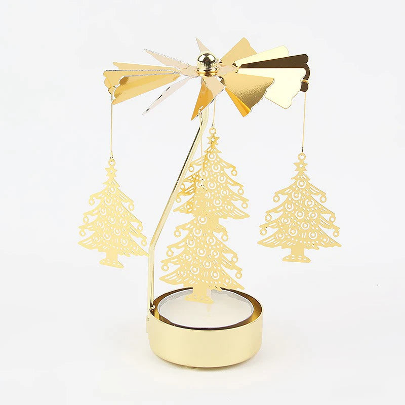 Christmas Rotating Tealight Candle Holder