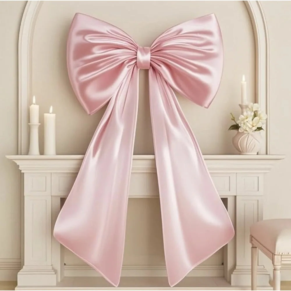 Large Satin Bow Christmas Tree Topper