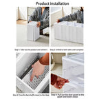 Stackable Foldable Shoe Storage Box - 6 Boxes - Clear