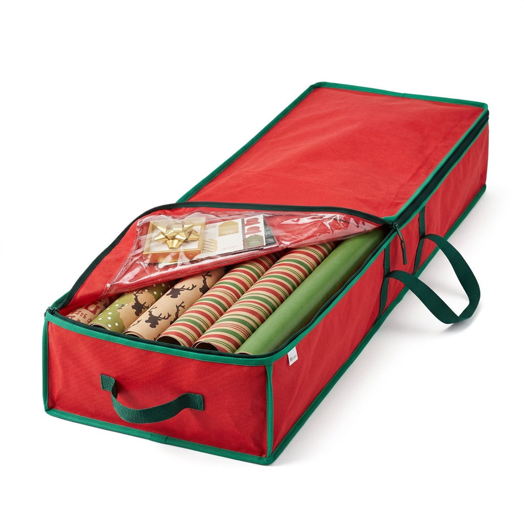 Wrapping Paper Storage Bag, Fits 20+ Rolls
